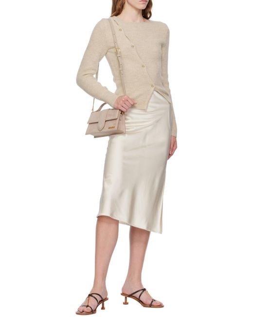Jacquemus Natural La Pau Cut-Out Long-Sleeved Cardigan