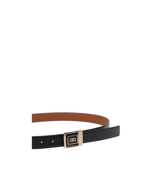 Ferragamo White Adjustable Belt for men