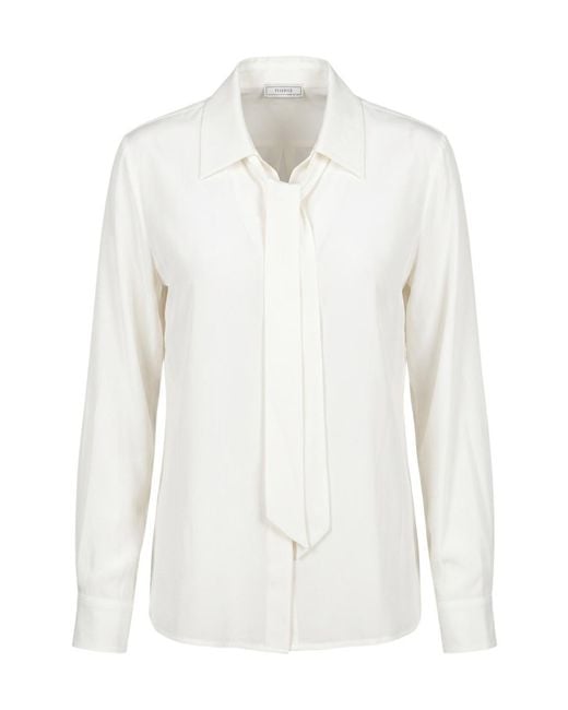 Peserico White Long-Sleeved Shirt
