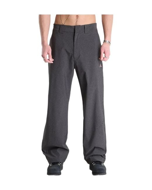 Roa Gray Numb Pinstriped Packable Pants for men