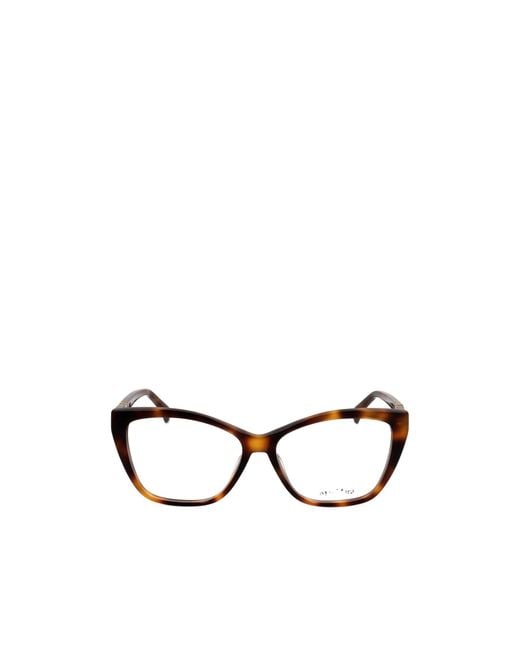 Max Mara White Cat-Eye Glasses
