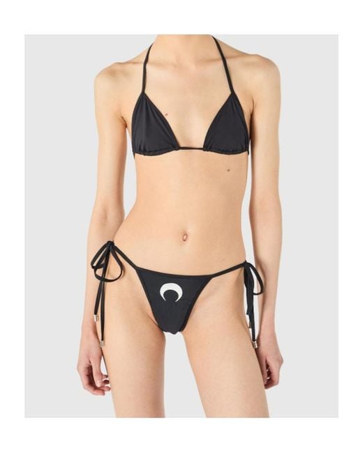 MARINE SERRE Black Sea Triangle Bikini