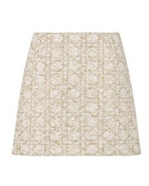 Dior Natural Or Macrocannage Miniskirt