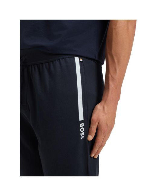 Boss Blue Simple And Casual Pants for men