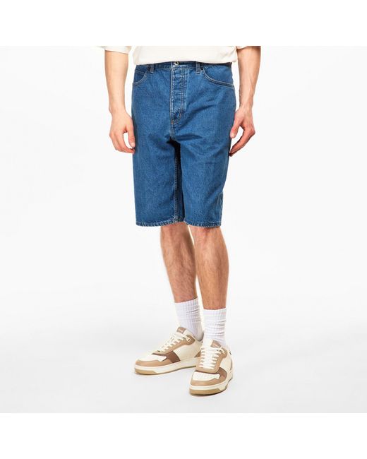 Boss Blue Five-Pocket Denim Shorts for men