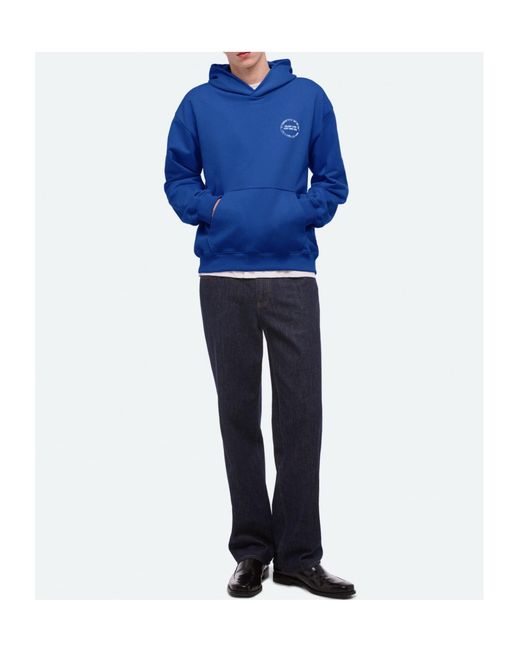 Helmut Lang Blue Stamp Hoodie for men