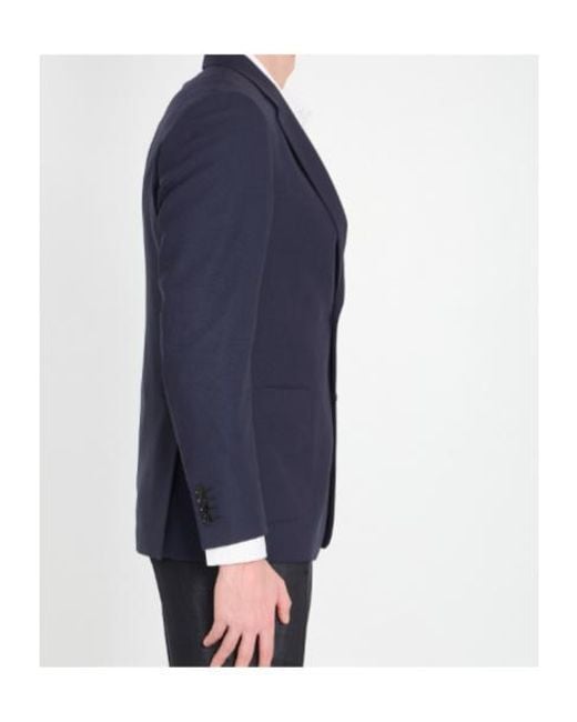 Lardini Blue Two-Button Notch-Lapel Blazer for men