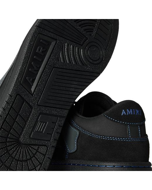 Amiri Black Skeleton Top Low Trainers for men