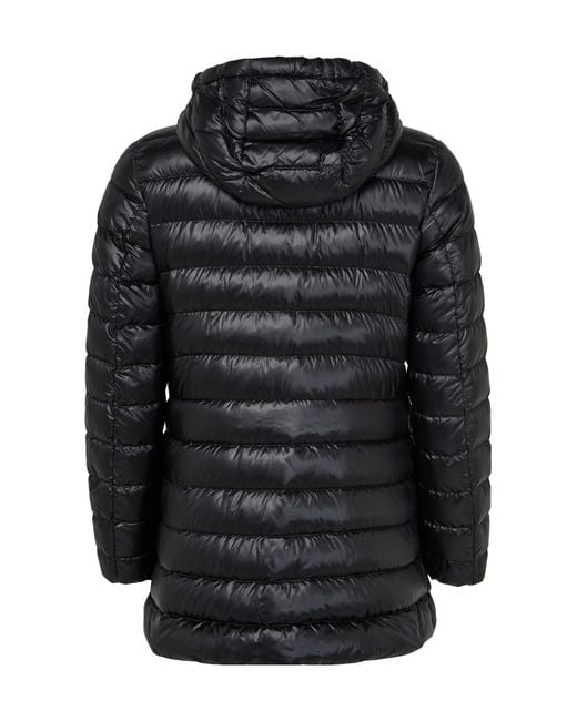 Moncler Black Logo-Stamped Down Jacket