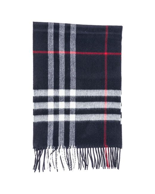 Burberry Blue The Classic Check Scarf for men