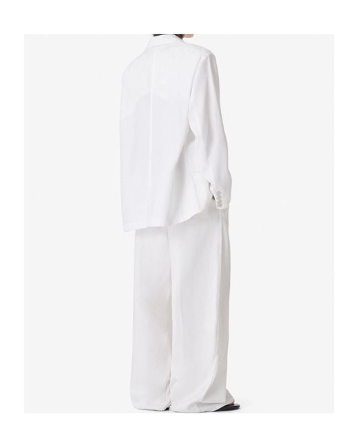 IRO White Tiki Single-Breasted Blazer