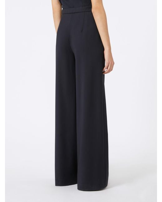 Max Mara Blue Studio Berard High-Waist Drawstring Trousers