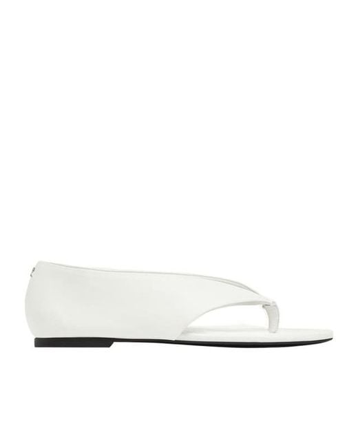 Courreges White Courrèges Open Thong Strap Sandals