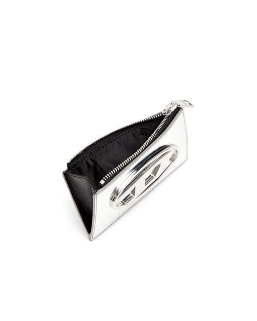 DIESEL White 1Dr Zipped Card Holder