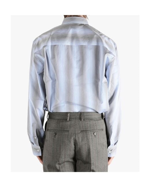 Dries Van Noten Blue Caper Shirt for men