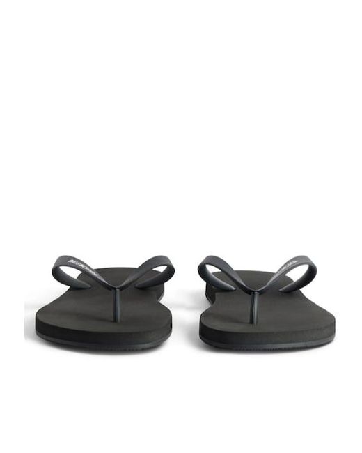 Balenciaga Multicolor Logo Printed Thong Sandals