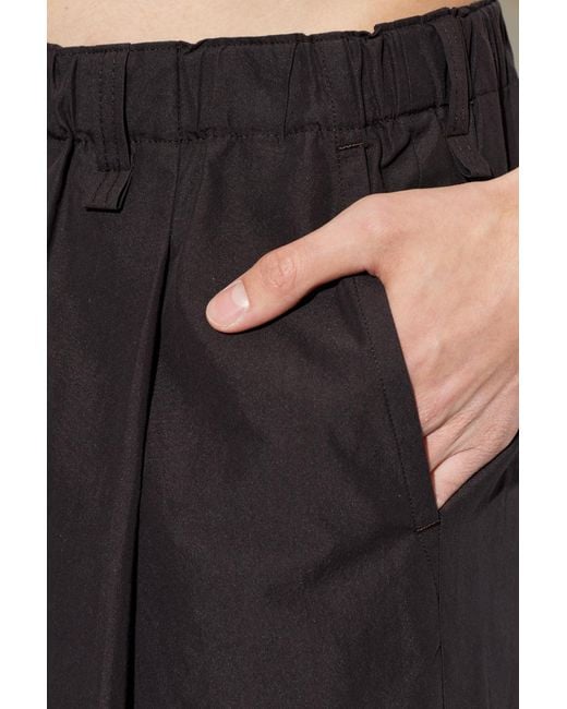 Homme Plissé Issey Miyake Black Pleated Elasticated-Waist Trousers for men