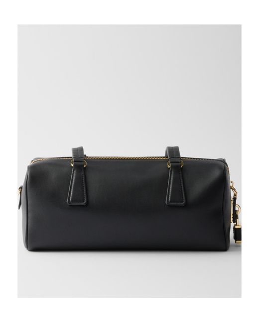 Prada Black Zipped Medium Tote Bag
