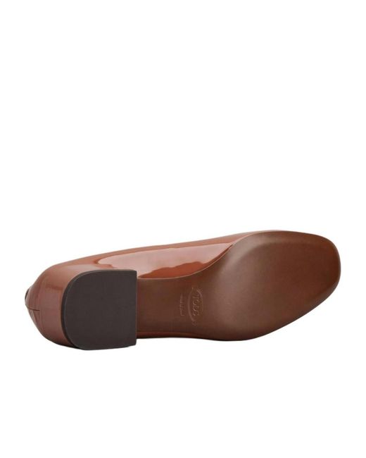 Tod's Brown 40Mm Leather Pumps