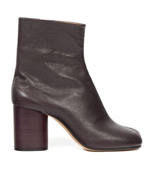 Maison Margiela Brown 80Mm Tabi Ankle Boots