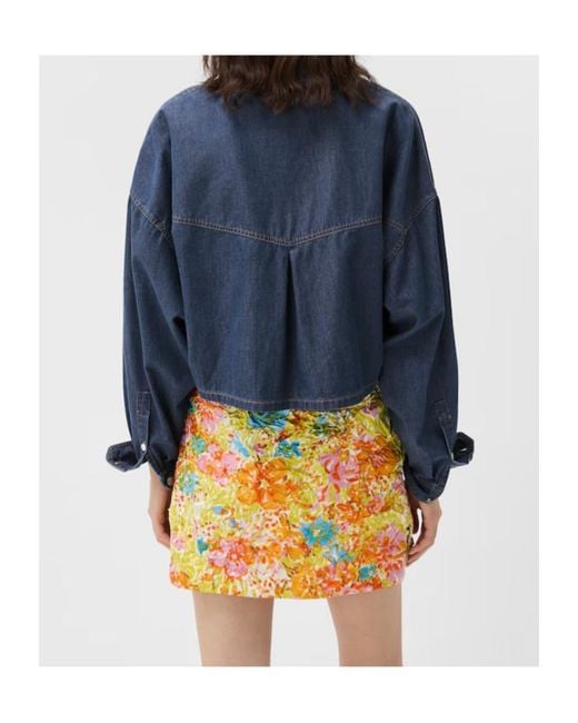 Versace Blue Loose Fit Denim Jacket