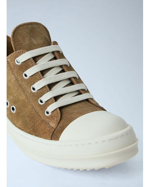 Rick Owens Brown Temple Lace-Up Sneakers
