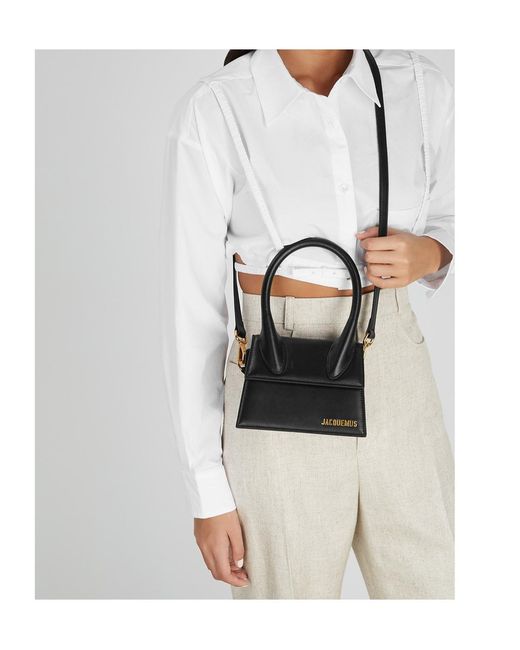 Jacquemus Black Le Chiquito Moyen Leather Shoulder Bag
