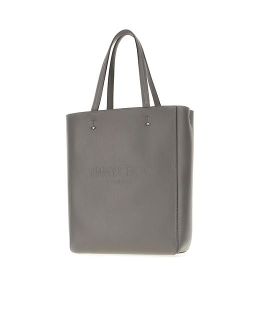 Jimmy Choo Gray Double-Handle Handbag for men