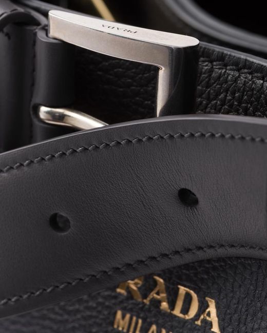 Prada Black Open-Top Medium Handbag