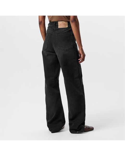 Prada Black Wide Leg Jeans