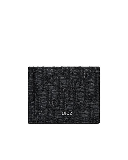 Dior Black Wallet With Bill Clip for men