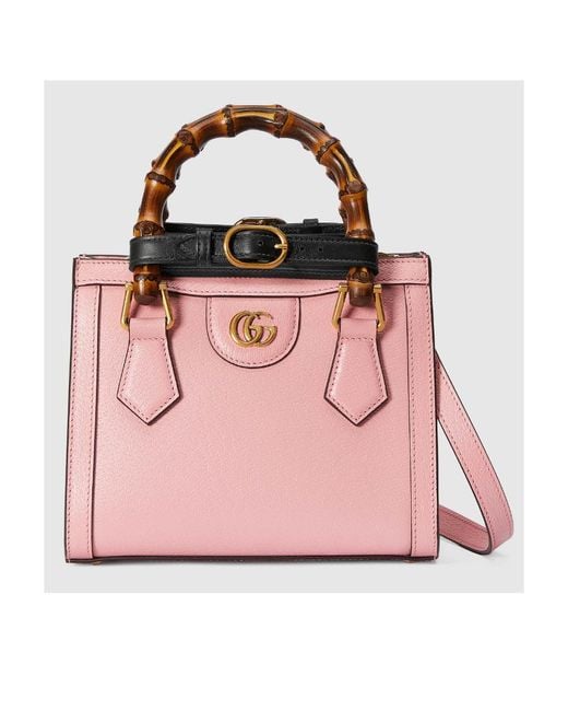 Gucci Pink Mini Diana Top Handle Bag