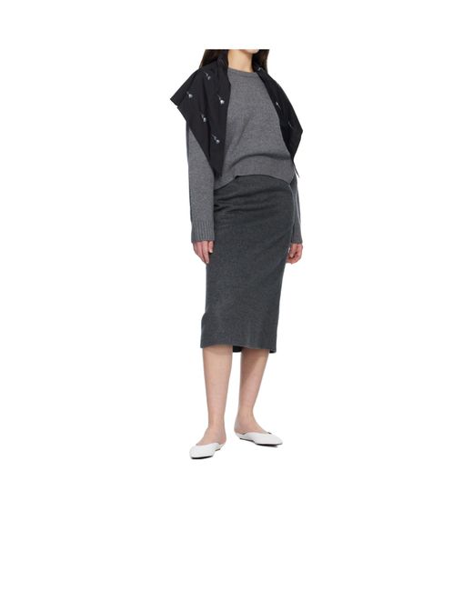 Rier Black Floral Embroidered Scarf