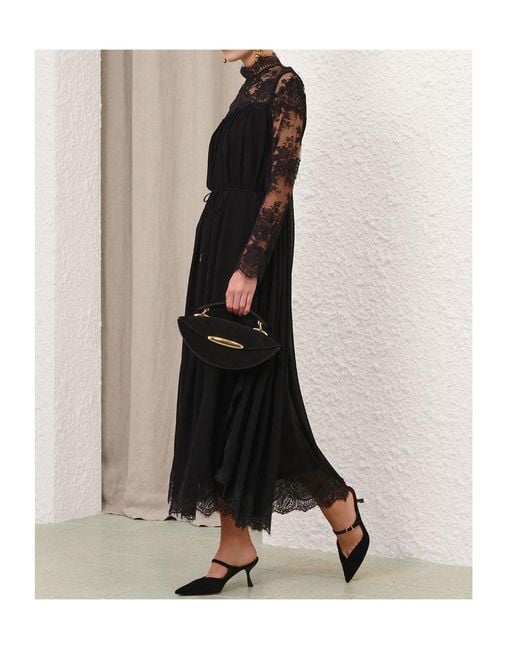 Zimmermann Black Hypnotic Batwing Maxi Dress