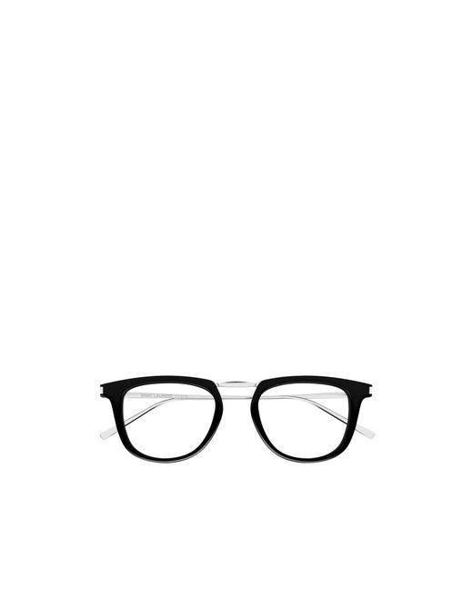 Saint Laurent White Eyewear Square Frame Glasses for men