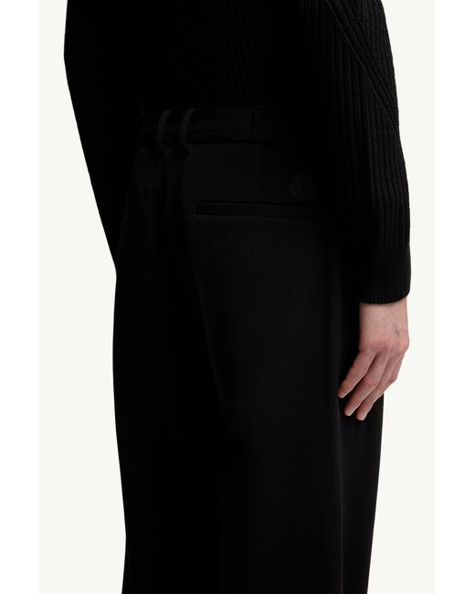Moncler Black Straight-Leg Trousers for men