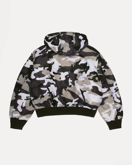 Stussy Black Flight Bomber for men