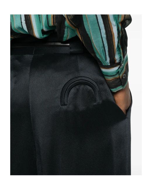 Blazé Milano Blue Satin Pants