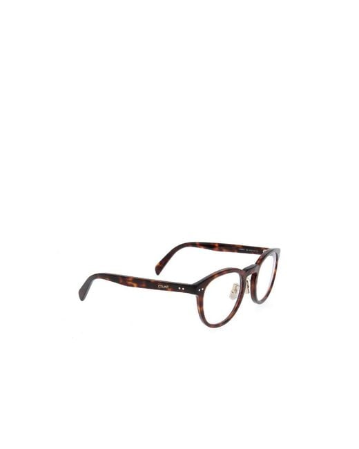 Céline White Removable-Lens Round-Frame Sunglasses for men