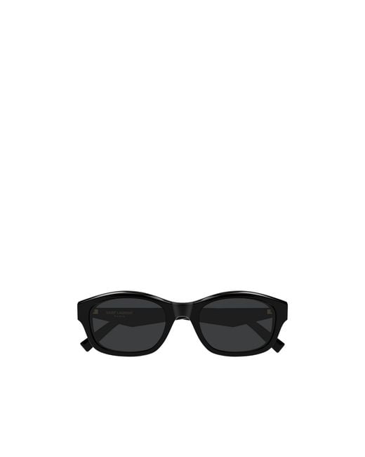 Saint Laurent Black Eyewear Geometric Frame Sunglasses