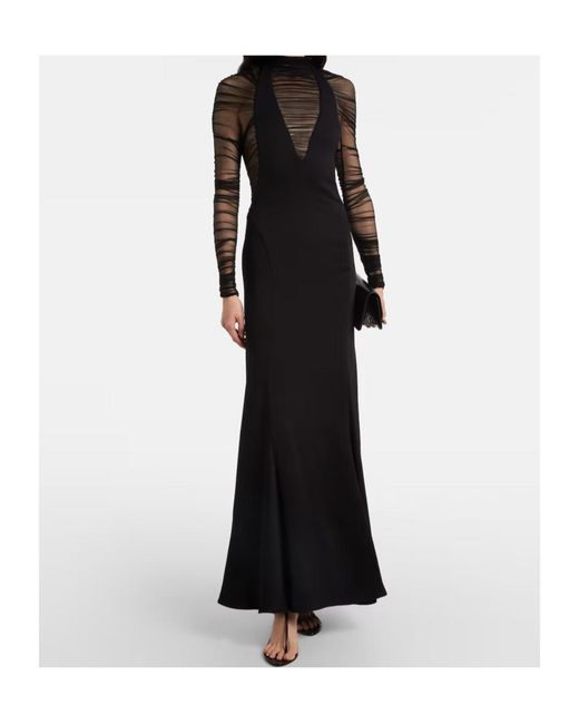 Christopher Esber Black Semi-Transparent Design Dress