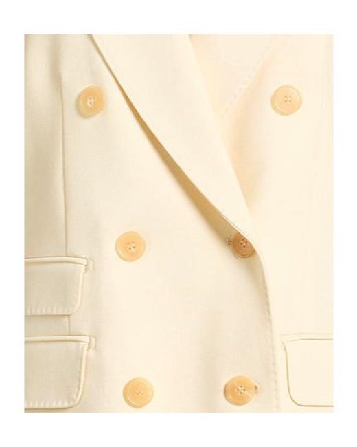 Max Mara Natural Minimalist Doublebreasted Blazer