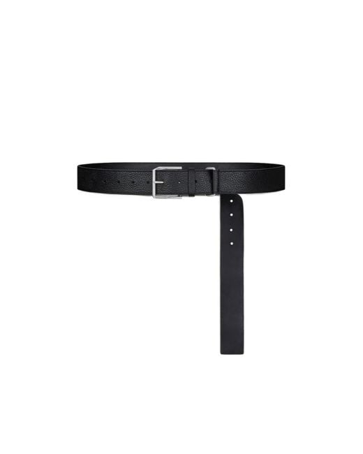 Givenchy Black Square Buckle Long Belt for men