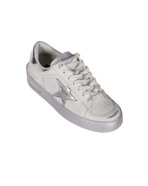Golden Goose Deluxe Brand Gray Stardan Lace-Up Sneakers