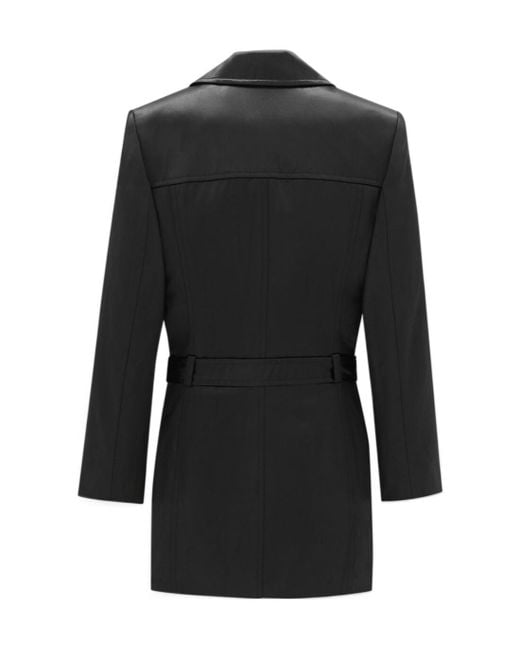Saint Laurent Black Saharienne Double-Breasted Belted Jacket