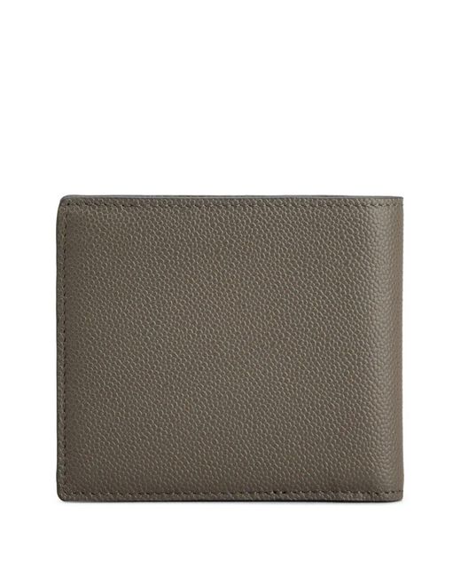 Tod's Gray Logo-Plaque Bi-Fold Wallet for men