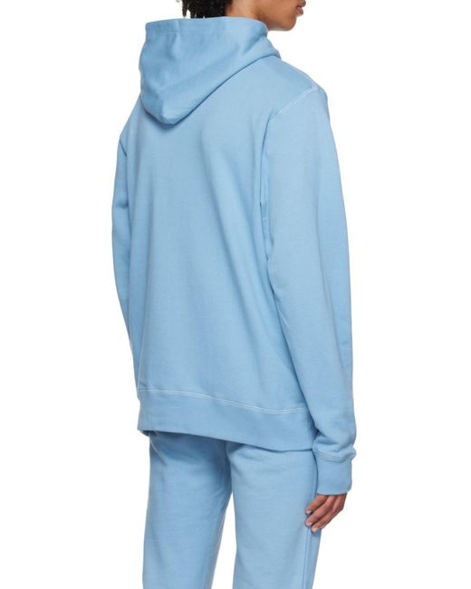 BBCICECREAM Blue Logo-Print Pullover Hoodie for men