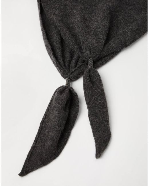 Brunello Cucinelli Black Monili-Chain Scarf