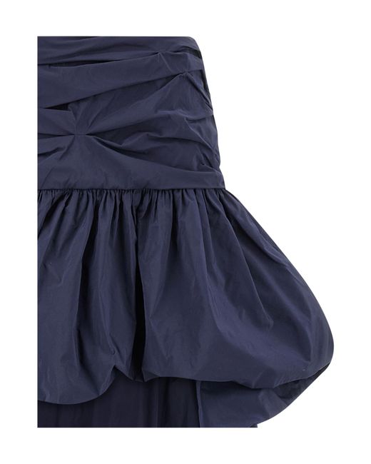 Pinko Blue Flounced Skirt