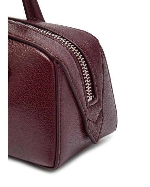 Alaïa Purple Le Teckel Small Grained Leather Shoulder Bag